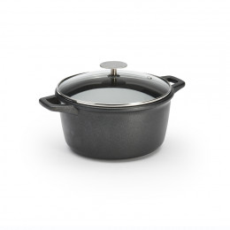 Round non-stick stewpan CHOC EXTREME Ø20cm with glass lid