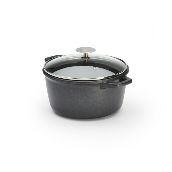 Round non-stick stewpan CHOC EXTREME Ø20cm with glass lid