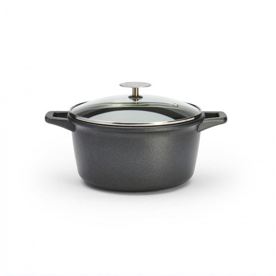 Round non-stick stewpan CHOC EXTREME Ø20cm with glass lid