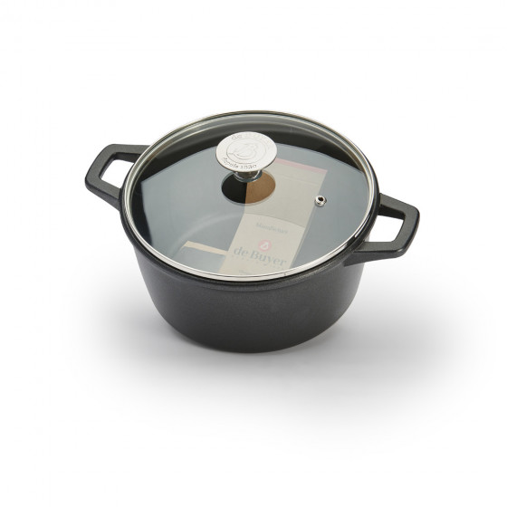 Round non-stick stewpan CHOC EXTREME Ø20cm with glass lid