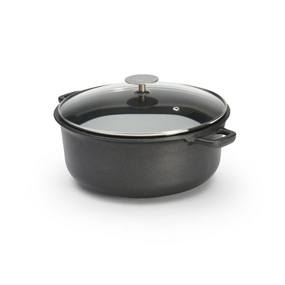 Round non-stick stewpan CHOC EXTREME Ø24cm with glass lid