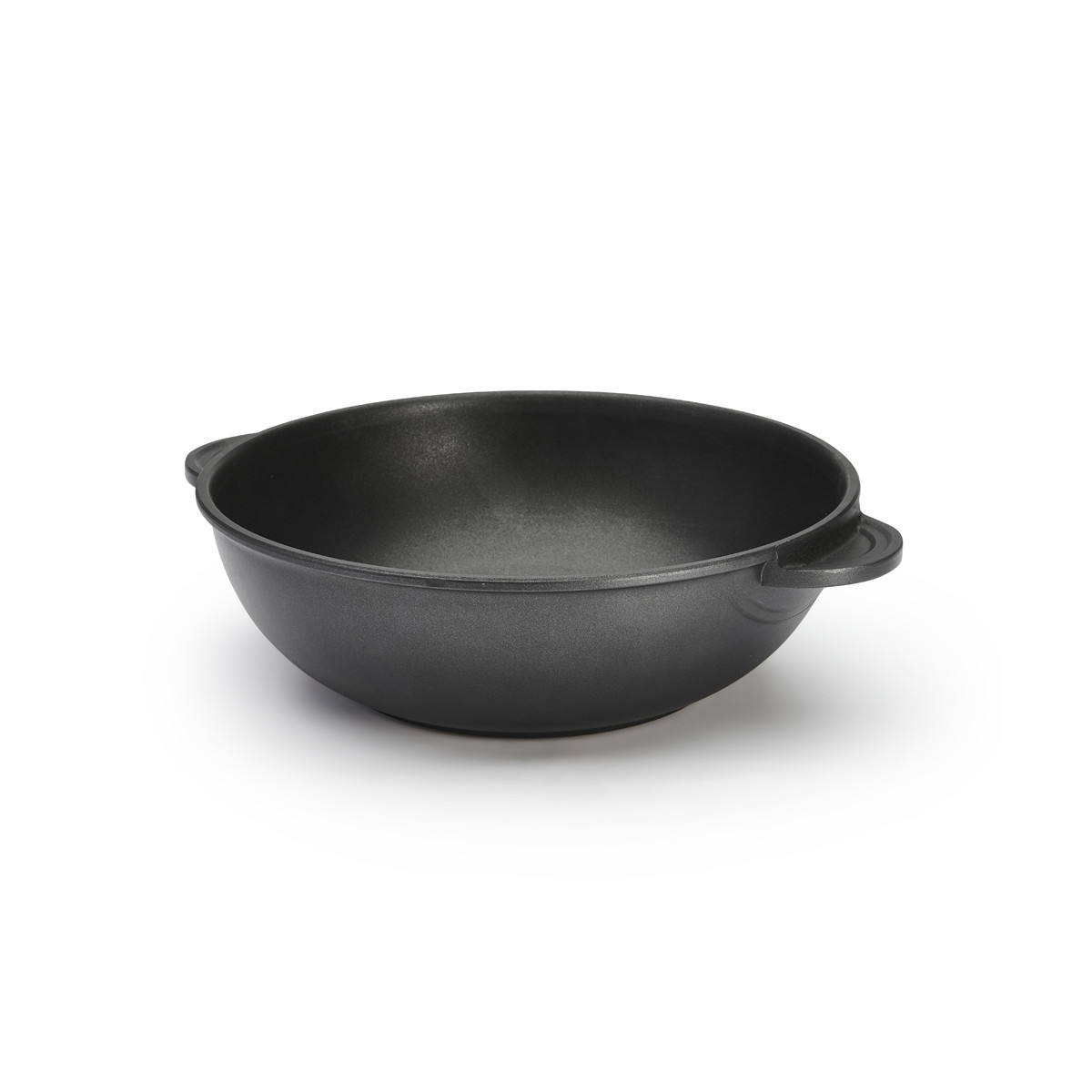 Grand Wok En Fer Forgé à La Main - 24 Cm, Avec Couvercle (bois Ou Verre), Antiadhésif, Pour Cuisine Et Extérieur