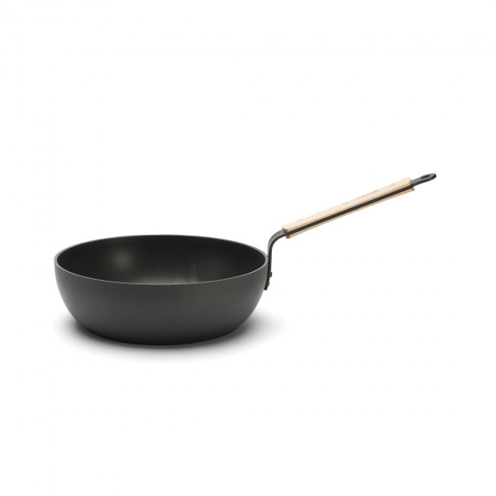 Non-stick riveted sauté-pan CHOC B BOIS Ø28cm