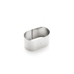 Ring, stainless steel, oblong