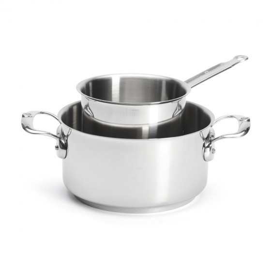 Bain-Marie Edelstahl mit Stiel Ø14cm
