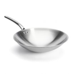 Stainless steel rounded WOK - Special induction hob