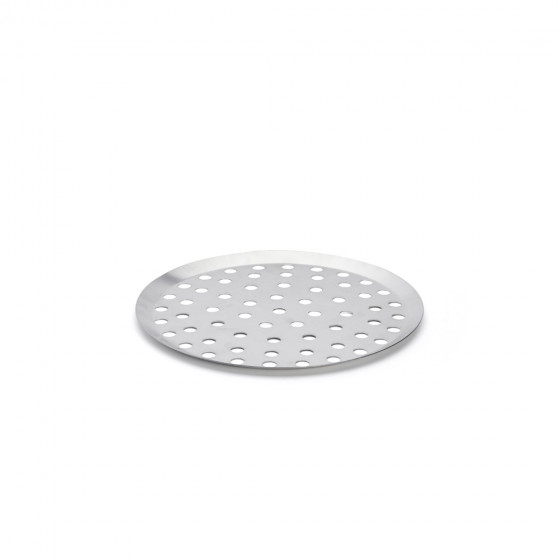 Round tray, perforated