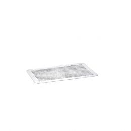 Flat baking tray, microperforated