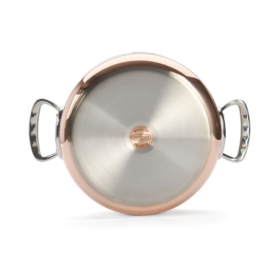 Copper sauté-pan with stainless steel lid PRIMA MATERA