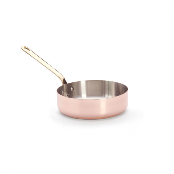 Sauteuse Kupfer-Edelstahl INOCUIVRE Ø20cm mit Messinggriff