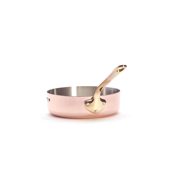 Sauteuse Kupfer-Edelstahl INOCUIVRE Ø20cm mit Messinggriff