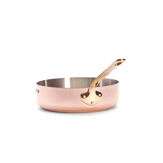 Copper sauté-pan INOCUIVRE Ø24cm brass handle