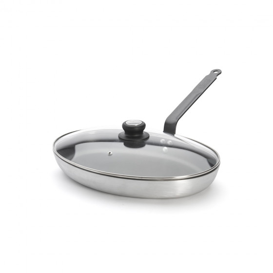 Ovale Fischpfanne Choc Resto Mit Deckel