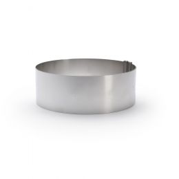 Expandable graduated ring ø 18 to 36 cm , stainless steel