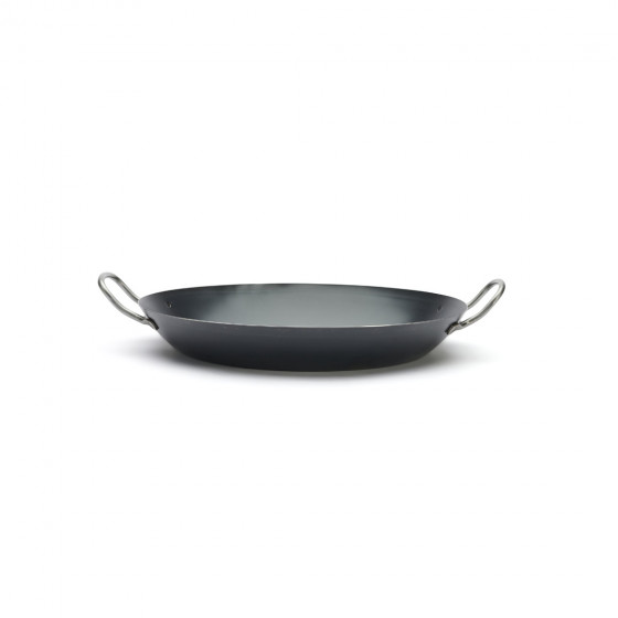 Blue steel paella pan LA LYONNAISE Ø34cm