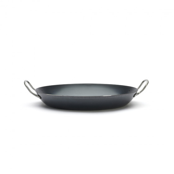 Blue steel paella pan LA LYONNAISE Ø37cm