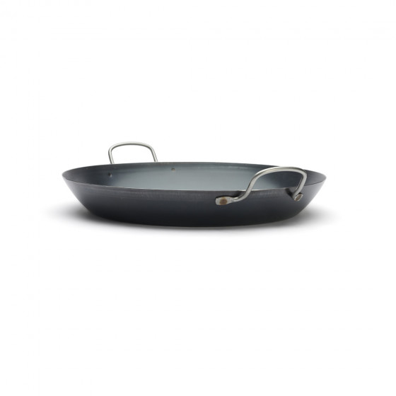 Blue steel paella pan LA LYONNAISE Ø42cm