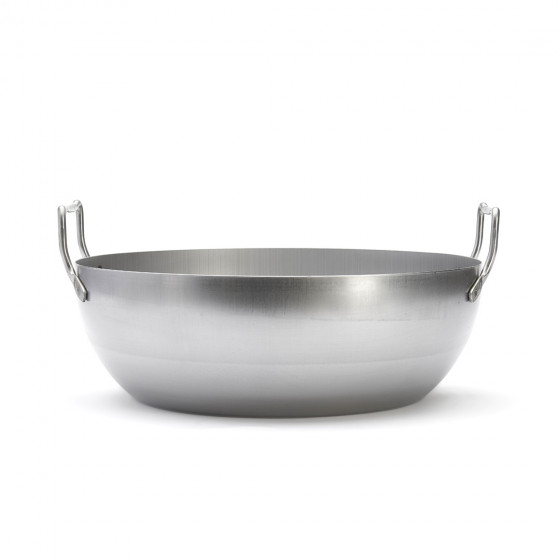 Rounded steel deep-fryer LA LYONNAISE Ø40cm