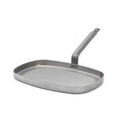 Steel "Grill" frypan CARBONE PLUS