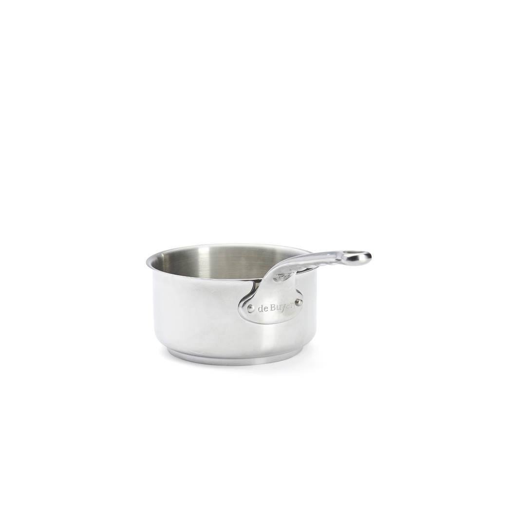 Casserole MILADY en inox avec queue en fonte d’inox, acier inox