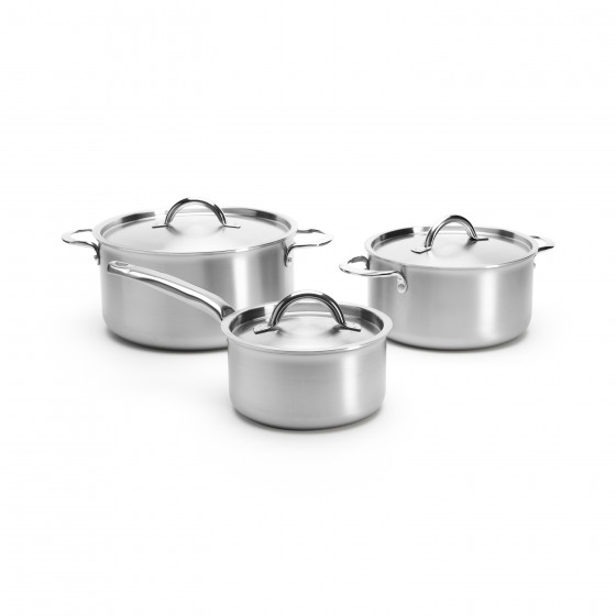 6-piece stainless steel cookware set ALCHIMY