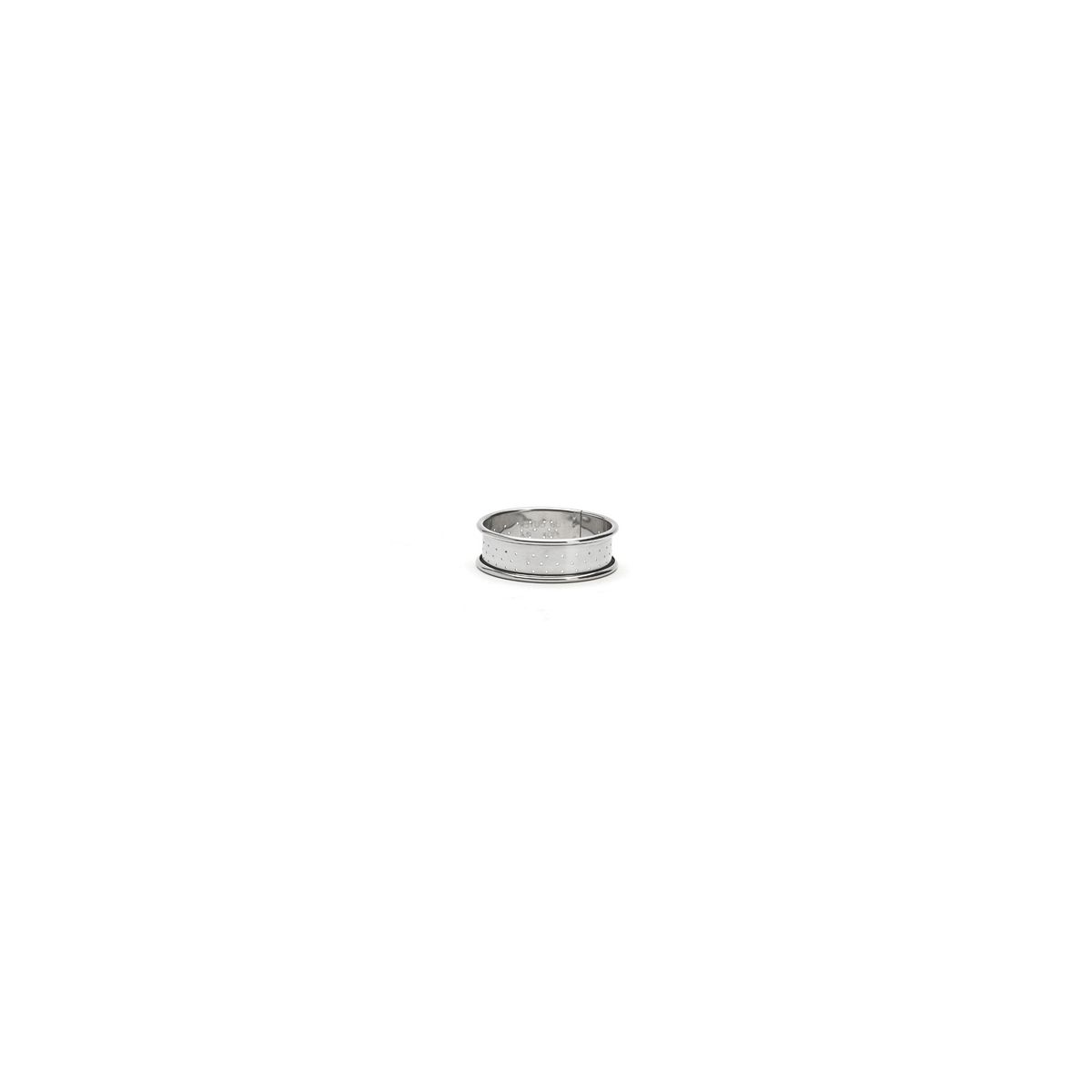 Cercle inox perforé - cercle à tarte - Hauteur 2cm 