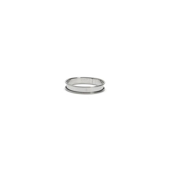 Perforierter Tortenring Edelstahl gerollter Rand  Ø10cm H.2cm