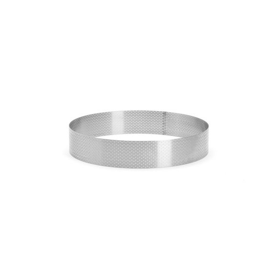 Perforierter Kreis aus Edelstahl Ø24x4,5cm