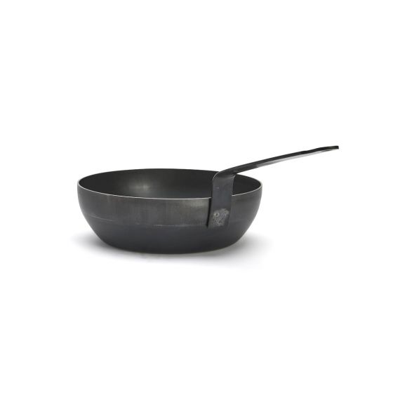 Blue steel round country frypan BLUE CARBON Ø28cm