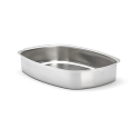 Plat à four inox rectangulaire 38x26 cm