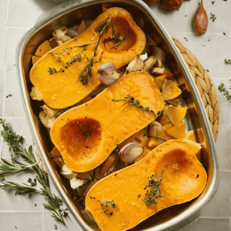 Stainless steel baking dish