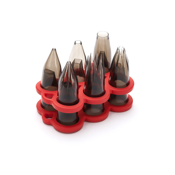 Set 6 Tüllen Tritan STARTER mit Sockel