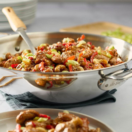 Wok inox multicouche AFFINITY Ø32cm avec anses