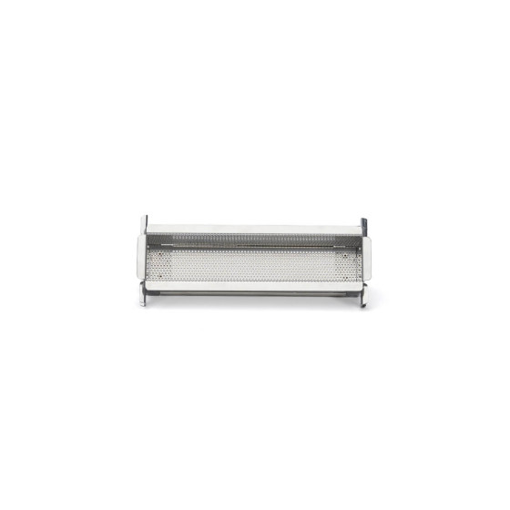 Perforated stainless steel Pâté en croûte Mould GEOFORME 24x5x6cm