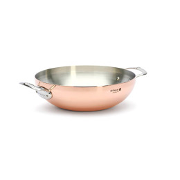 Curved copper wok PRIMA MATERA Ø32cm