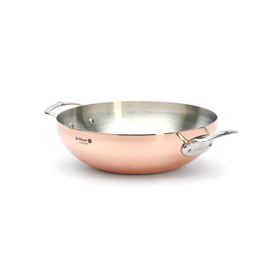 Wok bombé cuivre PRIMA MATERA Ø32cm
