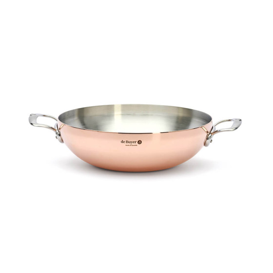 Gewölbter Kupfer‑Wok PRIMA MATERA Ø32cm