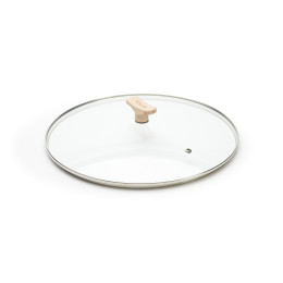 Universeller Glasdeckel mit Holzgriff Ø32cm