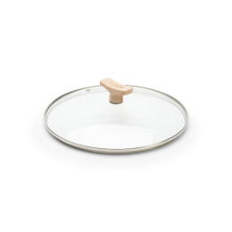 Universeller Glasdeckel mit Holzgriff Ø24cm