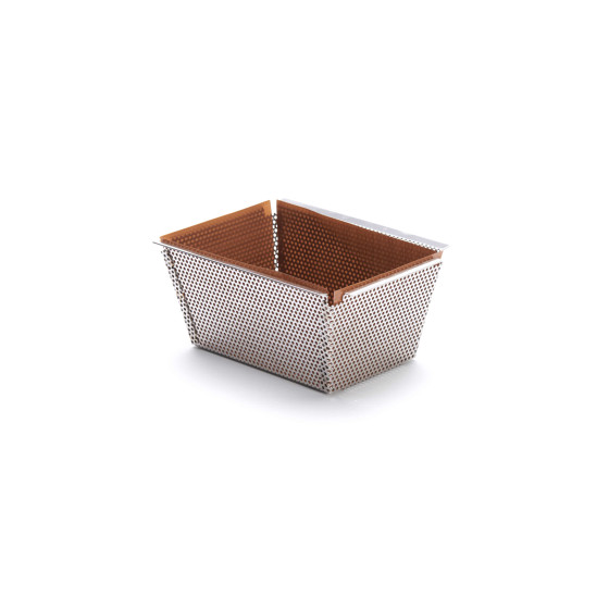 Moule à cake rectangulaire à fond amovible 15x10,3cm + 2 feuilles de cuisson antiadhésive