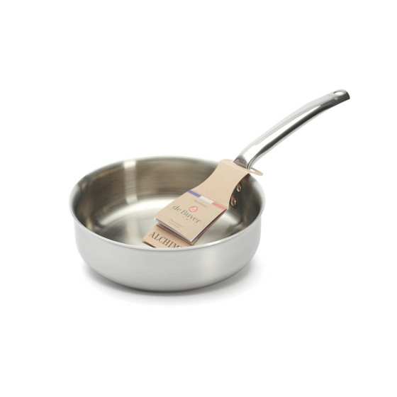 Gerade Sauteuse Edelstahl ALCHIMY Ø24cm