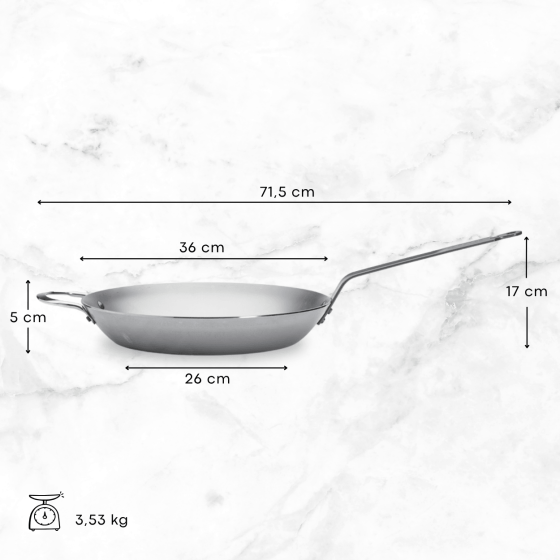 Steel frying pan MINERAL B Ø36cm