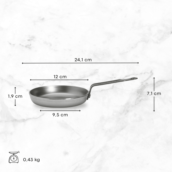 Poêle à blinis en acier MINERAL B Ø12cm