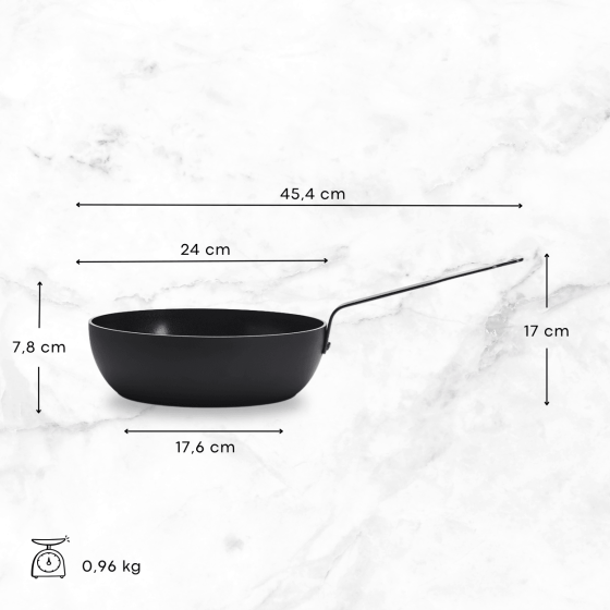 Konische Sauteuse mit Keramikbeschichtung CERANOA Ø24cm