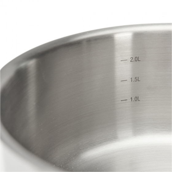 Stainless steel duo saucepan Ø20cm and sauté pan Ø28cm PRIM'APPETY