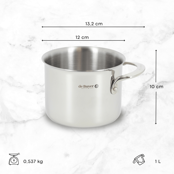 Saucier inox 1L Ø12cm