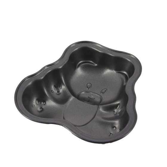 Set aus 4 Mini‑Bären‑Backformen Stahl-Antihaft