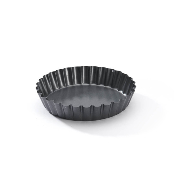 Lot de 4 moules à tartelette cannelée antiadhésif Ø12cm