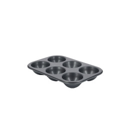 6‑cup non‑stick steel half‑sphere tray