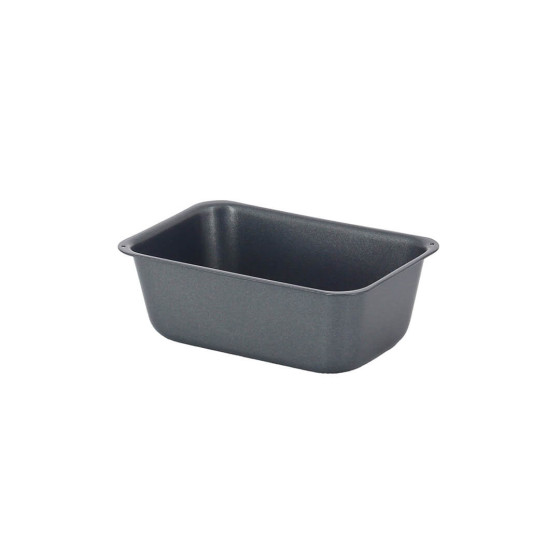 Set of 4 non‑stick steel mini loaf moulds 9.5×6 cm H.4 cm